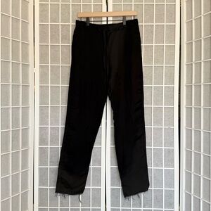 Marques Almeida black pants with raw hem